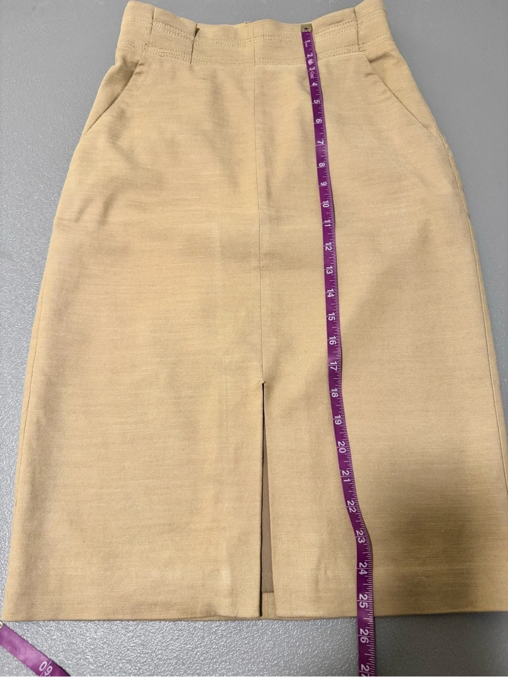 Ann Taylor Tan Pencil Skirt Size 00 - Picture 8 of 8